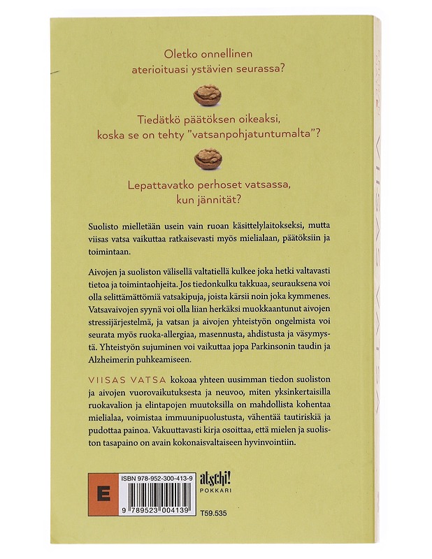 Viisas vatsa : kuinka suolisto ja aivot toimivat yhdessä - Mayer, Emeran - Tietokirjat ja oppaat - 10105575777 - 1