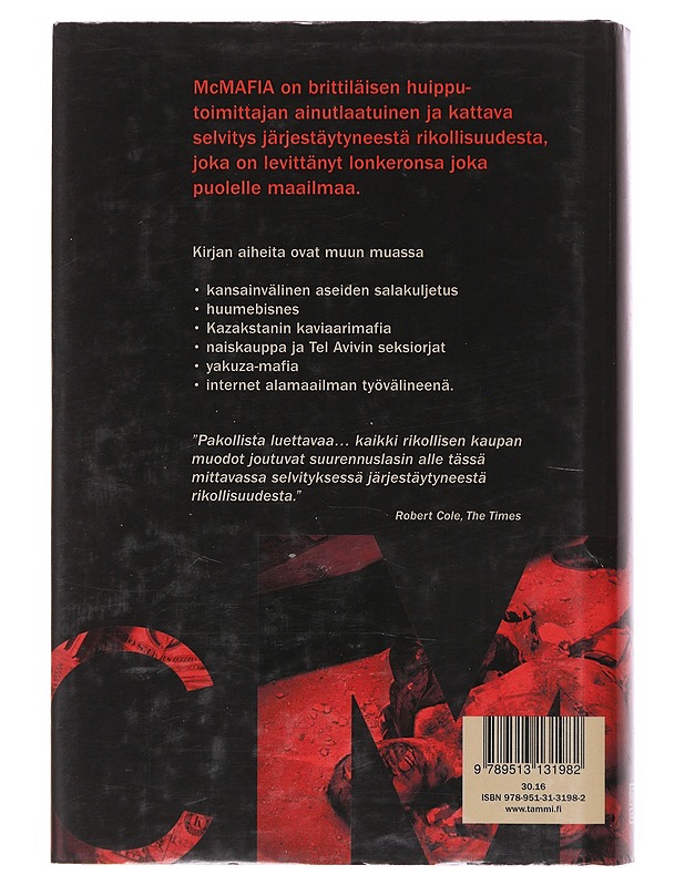 McMafia / matka kansainväliseen alamaailmaan - Glenny, Misha - Tietokirjat ja oppaat - 10105575821 - 1