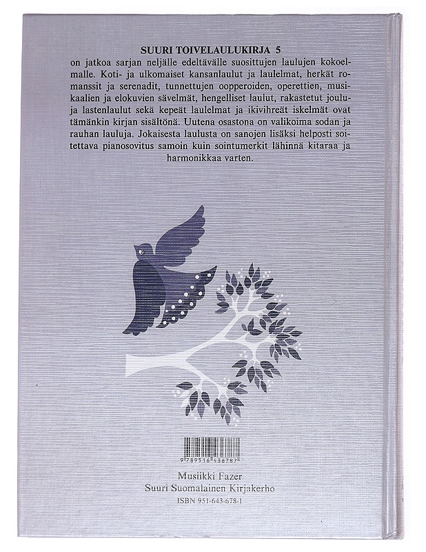 Suuri toivelaulukirja. 5 - toim. Aapeli Vuoristo - Musiikki- ja elokuvakirjat - 10105575866 - 1