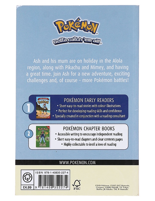 Pokemon Early Reader: Alola to new adventure - Lastenkirjat - 10105575889 - 1