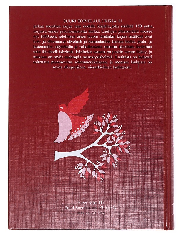 Suuri toivelaulukirja 11 - toim. Heikki Uusitalo - Musiikki- ja elokuvakirjat - 10105575924 - 1