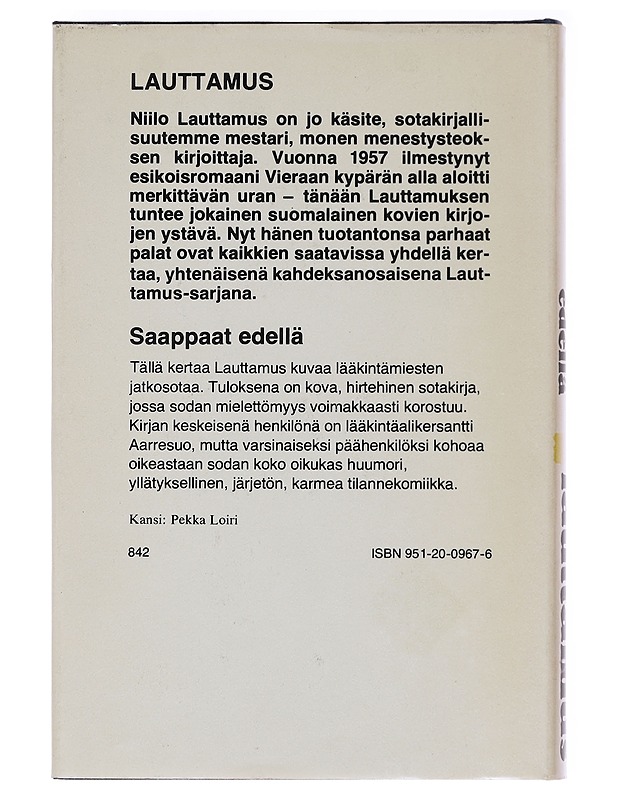 Saappaat edellä / romaani - Niilo Lauttamus - Romaanit ja novellit - 10105575984 - 1