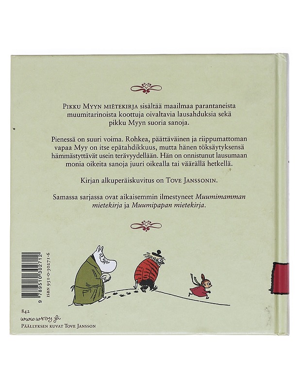 Pikku Myyn mietekirja - Jansson, Tove - Tietokirjat ja oppaat - 10105575989 - 1