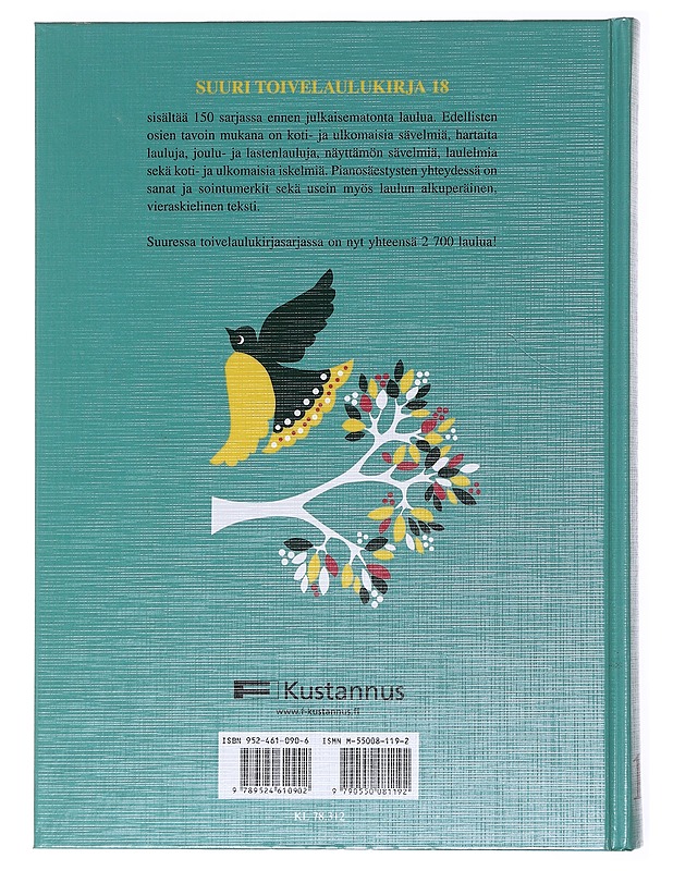 Suuri toivelaulukirja. 18 - Kari, Virpi - Musiikki- ja elokuvakirjat - 10105575990 - 1