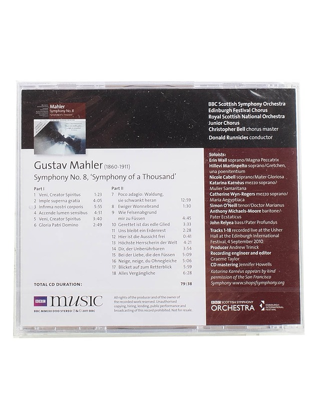 Mahler - Symphony no. 8 - CD - Musiikki ja elokuvat - 10105575993 - 1