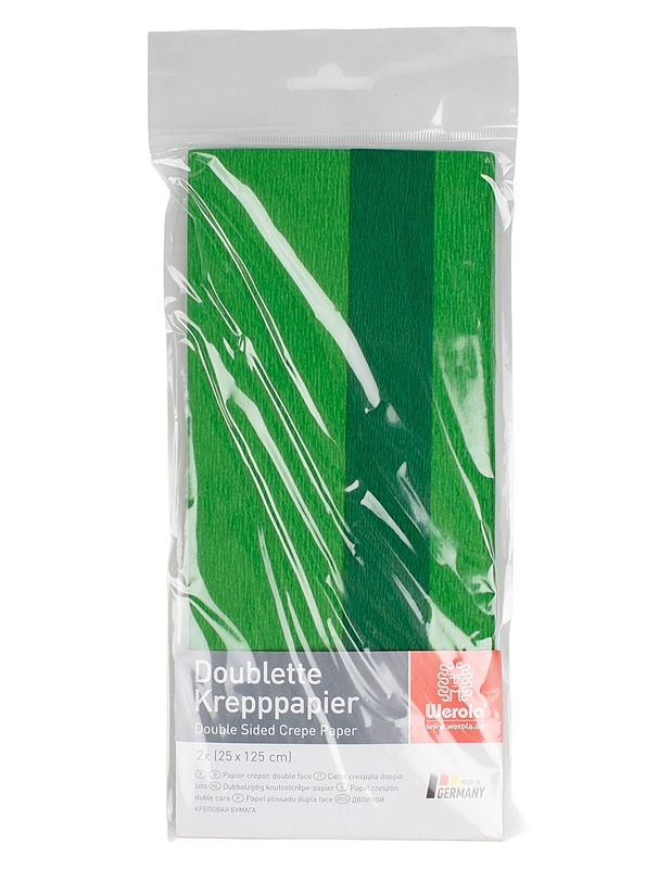 WEROLA kaksipuolinen kreppipaperi, 2kpl - Askartelu - 10105576023 - 0