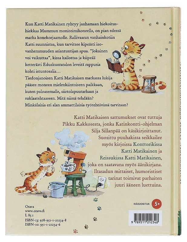 Monitoimikissa Katti Matikainen - Sillanpää, Silja - Lastenkirjat - 10105576025 - 1