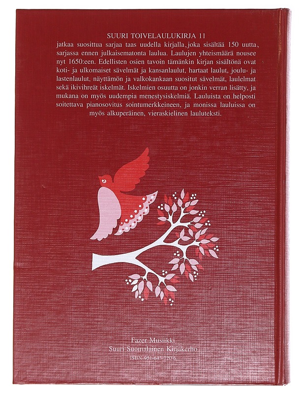 Suuri toivelaulukirja 11 - toim. Heikki Uusitalo - Musiikki- ja elokuvakirjat - 10105576158 - 1