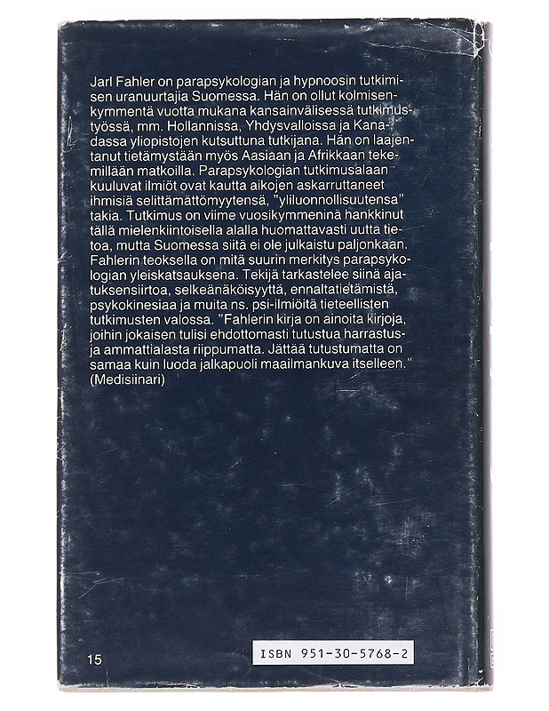 Parapsykologia - Jarl Fahler - Tietokirjat ja oppaat - 10105576187 - 1