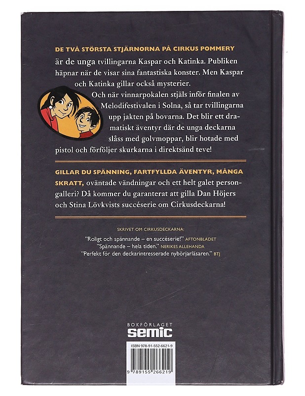 Cirkusdeckarna och mellomysteriet - Höjer, Dan - Jännitys ja dekkarit - 10105576193 - 1