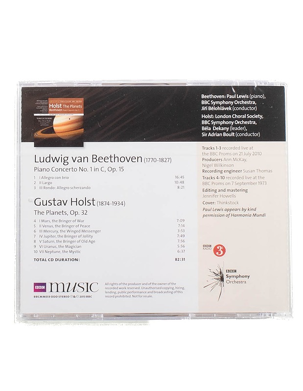Holst and Beethoven - Piano concerto and the planets - CD - Musiikki ja elokuvat - 10105576200 - 1