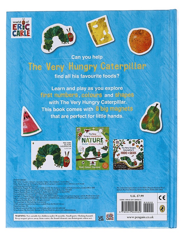 The Very Hungry Caterpillar's Magnet Book - Carle, Eric - Lastenkirjat - 10105576241 - 1