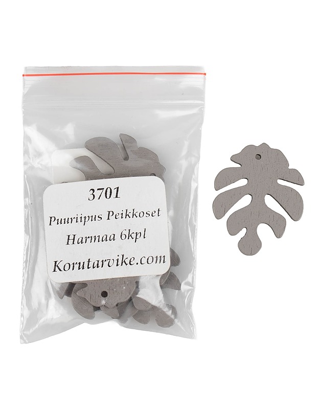 Puuriipus Peikkoset harmaa, 6kpl - Askartelu - 10105576264 - 0