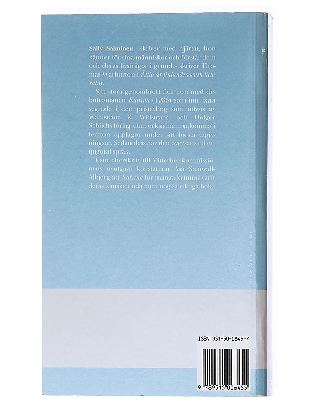 Katrina - Sally Salminen - Romaanit ja novellit - 10105576320 - 1