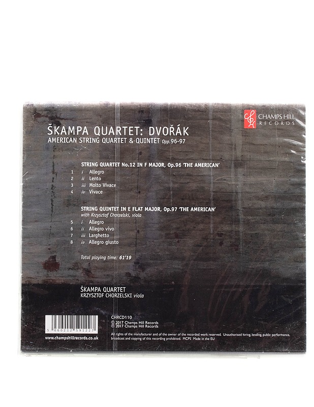 Skampa Quartet, Dvo?ák - American String Quartet & Quintet Opp. 96-97 - CD - Musiikki ja elokuvat - 10105576364 - 1