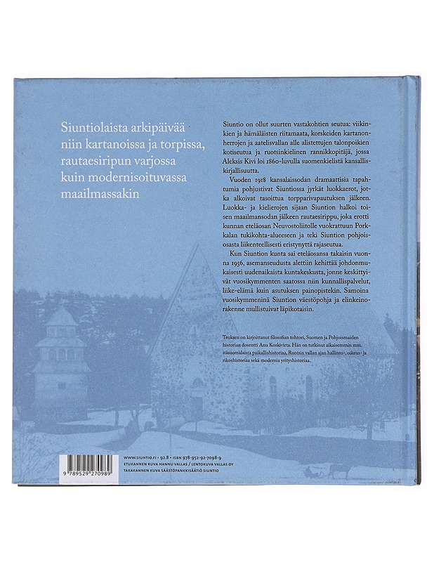 Siuntio : avainkunta kautta aikojen - Anu Koskivirta - Historiakirjat - 10105576365 - 1