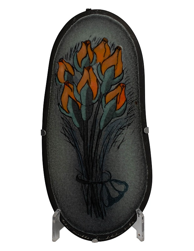 ARABIA Keltaiset ruusunnuput seinälaatta - Designsuosikit - 10105576420 - 0
