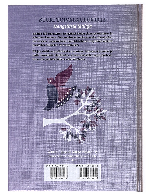Suuri toivelaulukirja. Hengellisiä lauluja - Kari, Virpi - Musiikki- ja elokuvakirjat - 10105576442 - 1