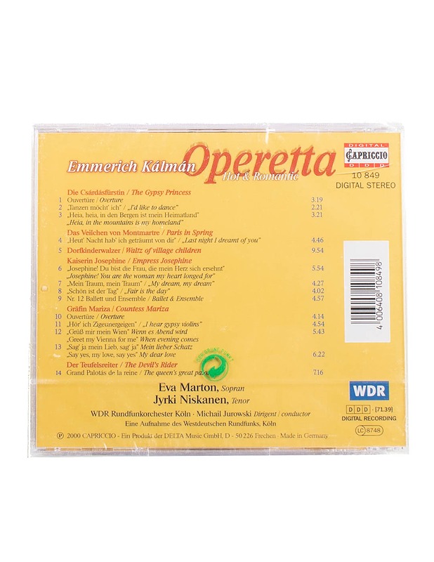 Emmerich Kálmán - Operetta - CD - Musiikki ja elokuvat - 10105576507 - 1