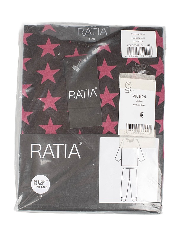 RATIA lasten pyjama, 120 - Lasten vaatteet - 10105576534 - 0