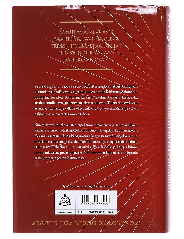 Salaisuuksien salaisuus - Brown, Dan - Romaanit ja novellit - 10105576583 - 1