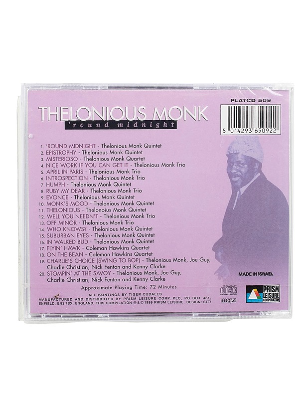 Thelonious Monk - Round midnight - CD - Musiikki ja elokuvat - 10105576624 - 1