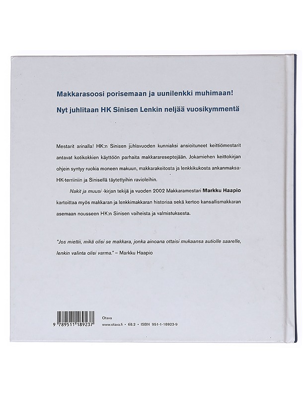 Sininen lenkki ja kymmenen mestaria - Haapio, Markku - Ruokakirjat - 10105576693 - 1