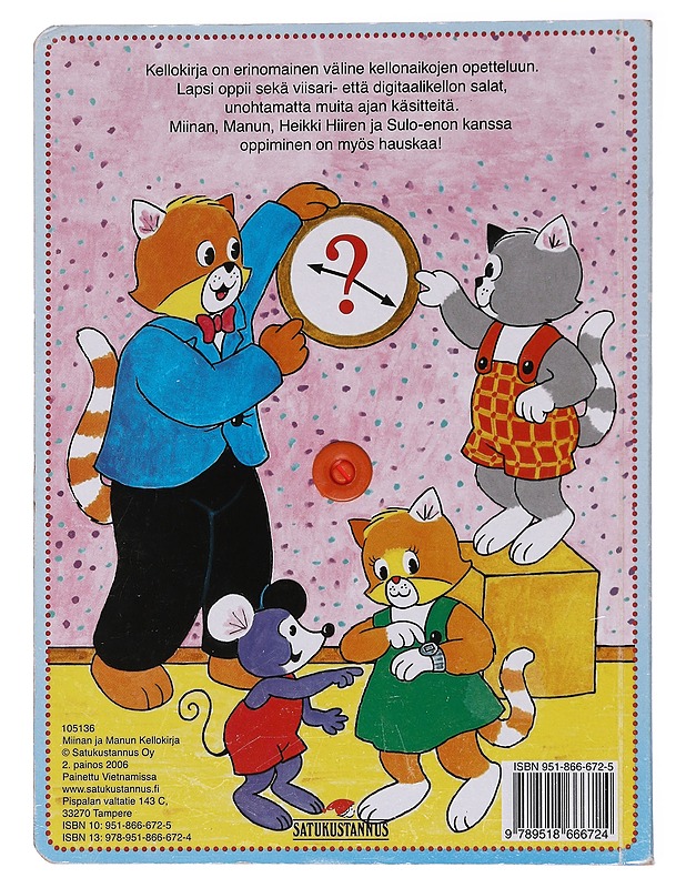 Miinan ja Manun kellokirja - Lastenkirjat - 10105576702 - 1