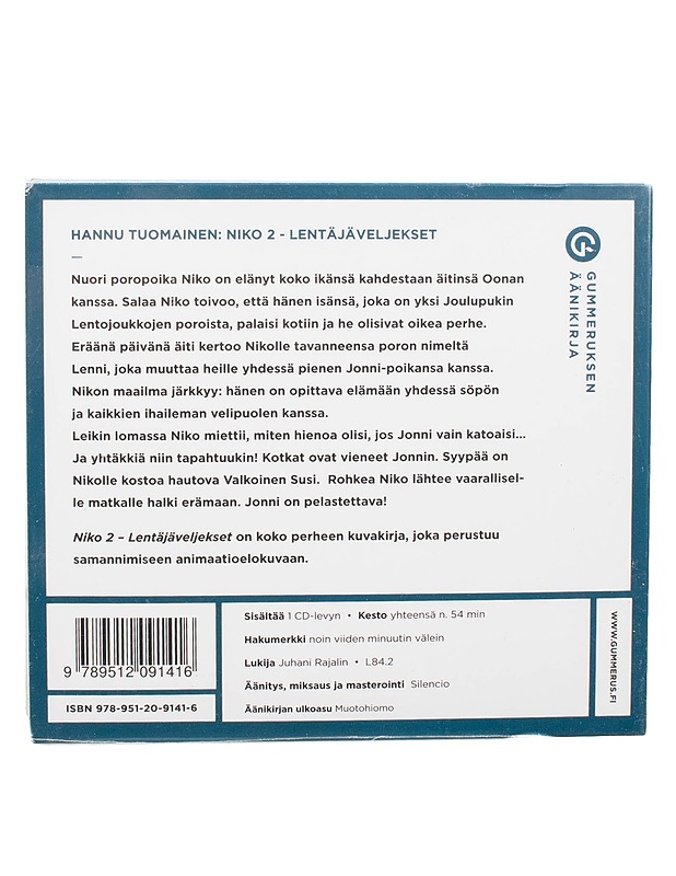 Hannu Tuomainen - Niko 2 lentäjäveljekset - CD - Musiikki ja elokuvat - 10105576703 - 1