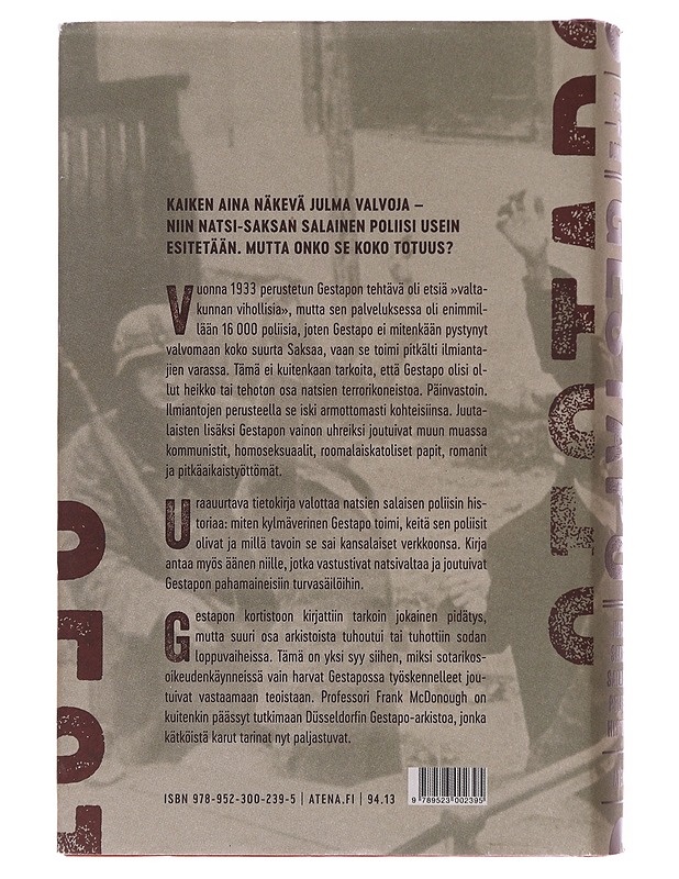 Gestapo / natsi-Saksan salaisen poliisin historia - McDonough, Frank - Elämäkerrat ja muistelmat - 10105576743 - 1