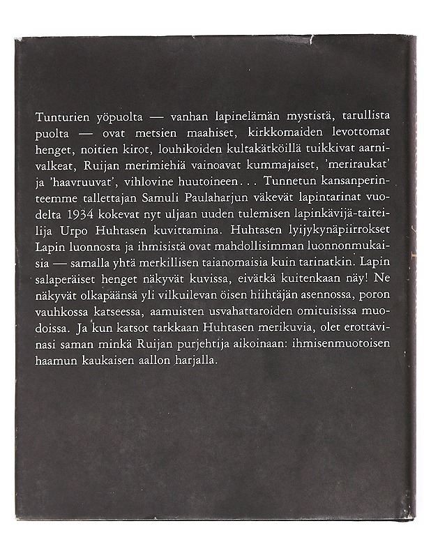 Tunturien yöpuolta - Paulaharju, Samuli - Taide- ja kulttuurikirjat - 10105576766 - 1