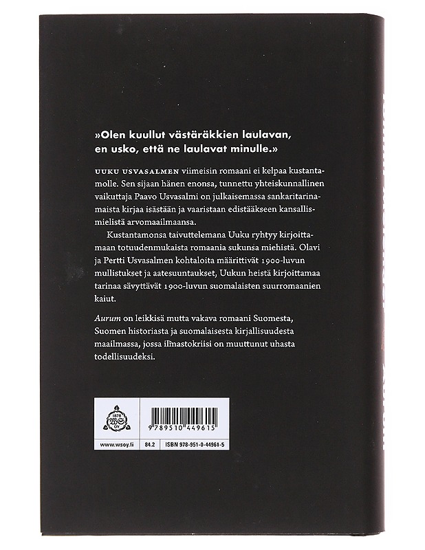 Aurum / romaani todellista Suomea muistuttavasta kuvitteellisesta Suomesta - Tommi Melender - Romaanit ja novellit - 10105576769 - 1