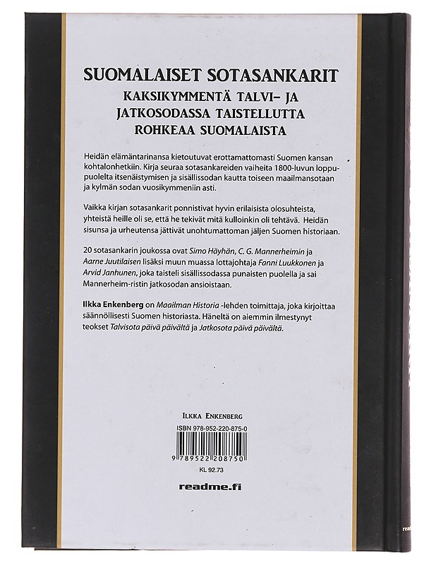 Suomalaiset sotasankarit - Ilkka Enkenberg - Elämäkerrat ja muistelmat - 10105576778 - 1