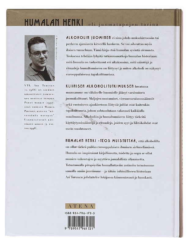 Humalan henki, eli Juomatapojen tarina - Ari Turunen - Ruokakirjat - 10105576785 - 1