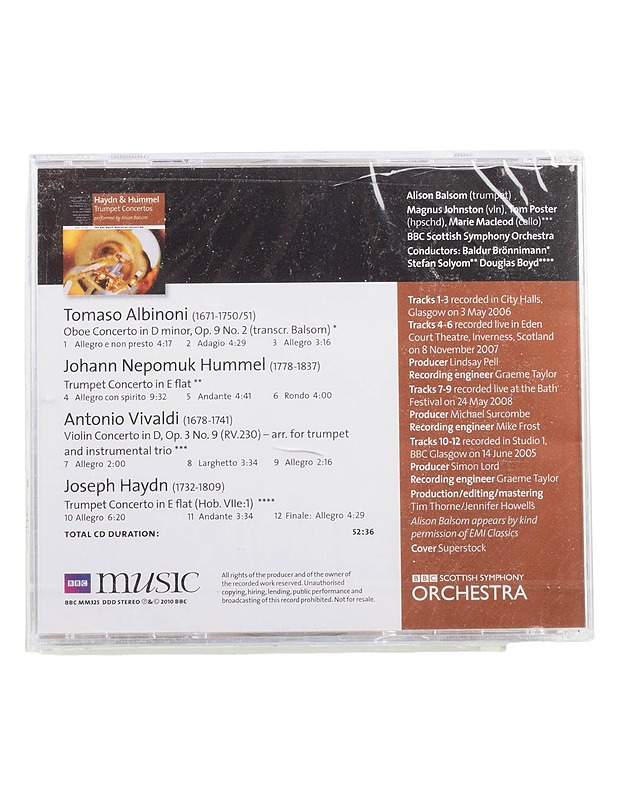 Haydn and Hummel - Trumpet, violin and oboe consertos - CD - Musiikki ja elokuvat - 10105576803 - 1