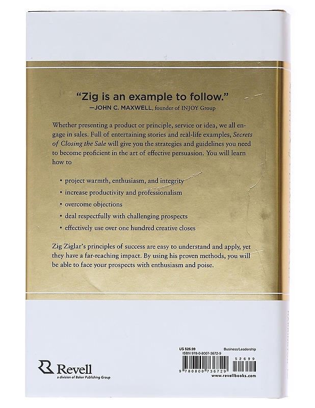 Secrets of Closing the Sale - Ziglar, Zig - Tietokirjat ja oppaat - 10105576801 - 1