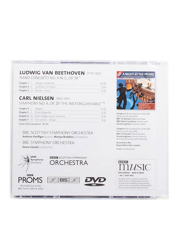 A night at the proms: Nielsen Symphony and Beethoven piano concerto - DVD - Musiikki ja elokuvat - 10105576844 - 1