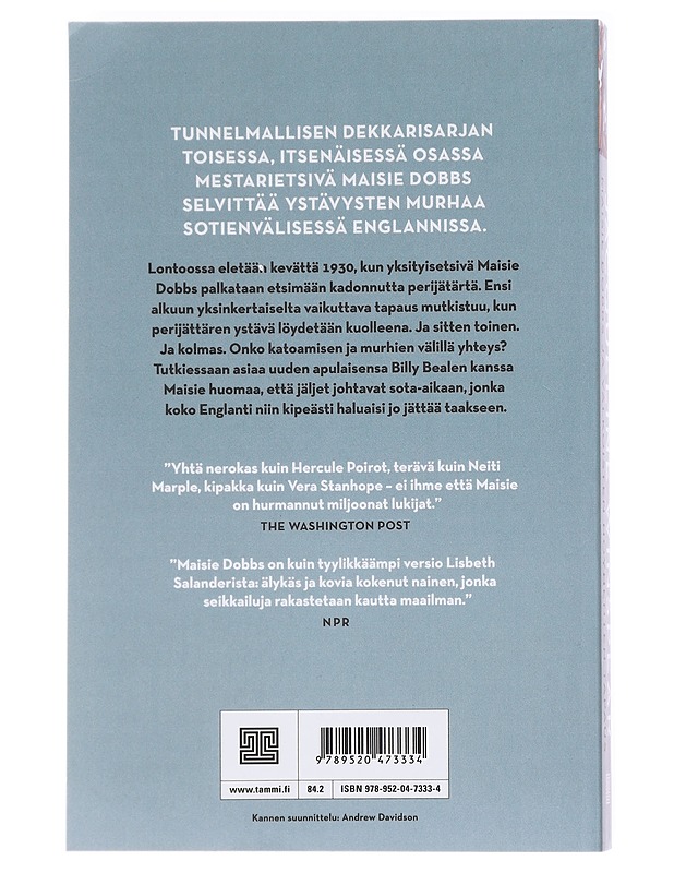 Maisie Dobbs ja valkoisten höyhenten tapaus - Winspear, Jacqueline - Jännitys ja dekkarit - 10105576847 - 1