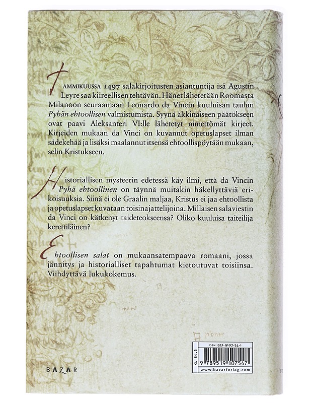 Ehtoollisen salat - Sierra, Javier - Romaanit ja novellit - 10105576886 - 1