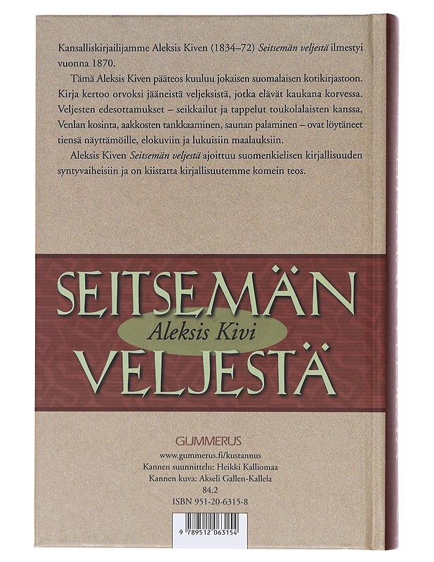 Seitsemän veljestä - Aleksis Kivi - Romaanit ja novellit - 10105576990 - 1