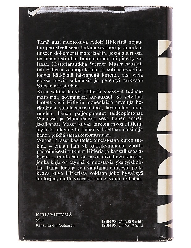Adolf Hitler - elämä ja teot - Maser, Wener - Elämäkerrat ja muistelmat - 10105577007 - 1