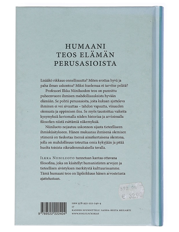Hyvän elämän filosofiaa - Ilkka Niiniluoto - Tietokirjat ja oppaat - 10105577063 - 1