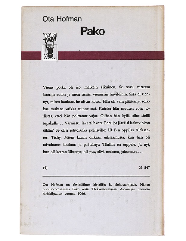 Pako - Ota Hofman - Nuorten kirjat - 10105577109 - 1