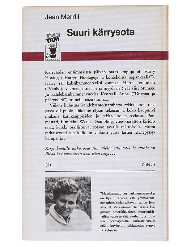 Suuri Kärrysota - Jeam Merrill - Nuorten kirjat - 10105577139 - 1