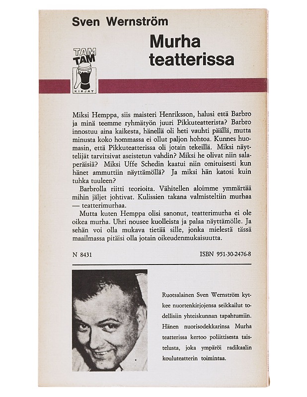 Murha teatterissa - Sven Wernström - Romaanit ja novellit - 10105577148 - 1