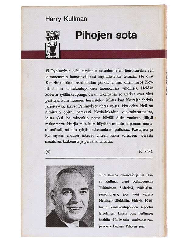 Pihojen sota - Harry Kullman - Nuorten kirjat - 10105577177 - 1