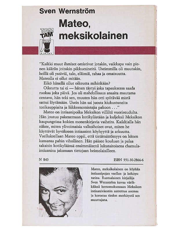 MATEO, MEKSIKOLAINEN - WERNSTRÖM, SVEN - Nuorten kirjat - 10105577182 - 1