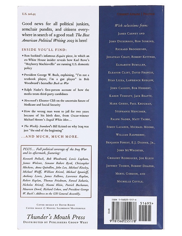 The Best American Political Writing 2003 - Flippin, Royce - Tietokirjat ja oppaat - 10105577193 - 1