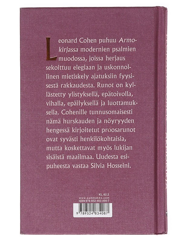 Armokirja - Cohen, Leonard - Romaanit ja novellit - 10105577196 - 1