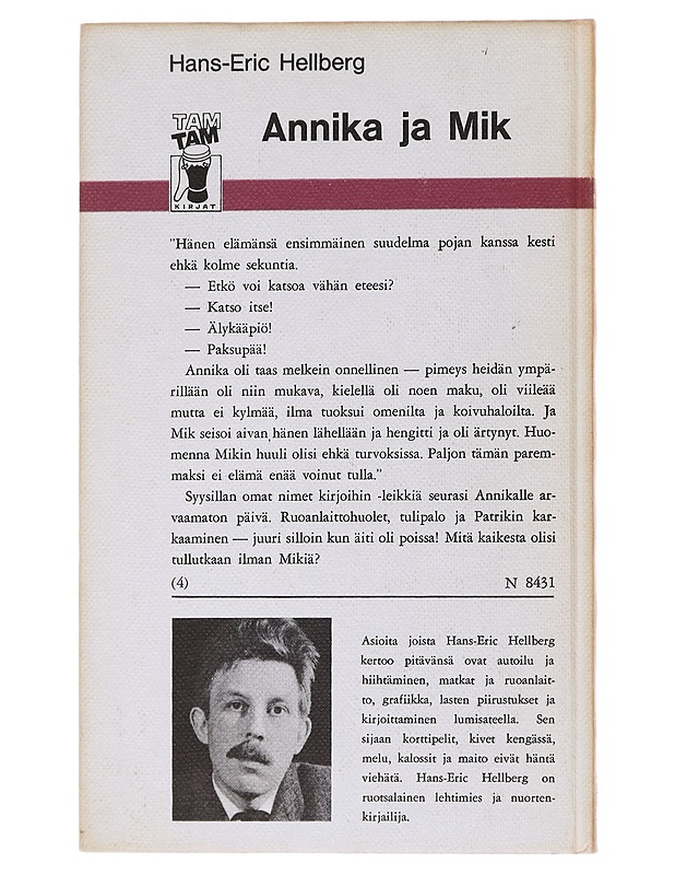 annika ja Mik - Hans-Eric hellberg - Nuorten kirjat - 10105577202 - 1